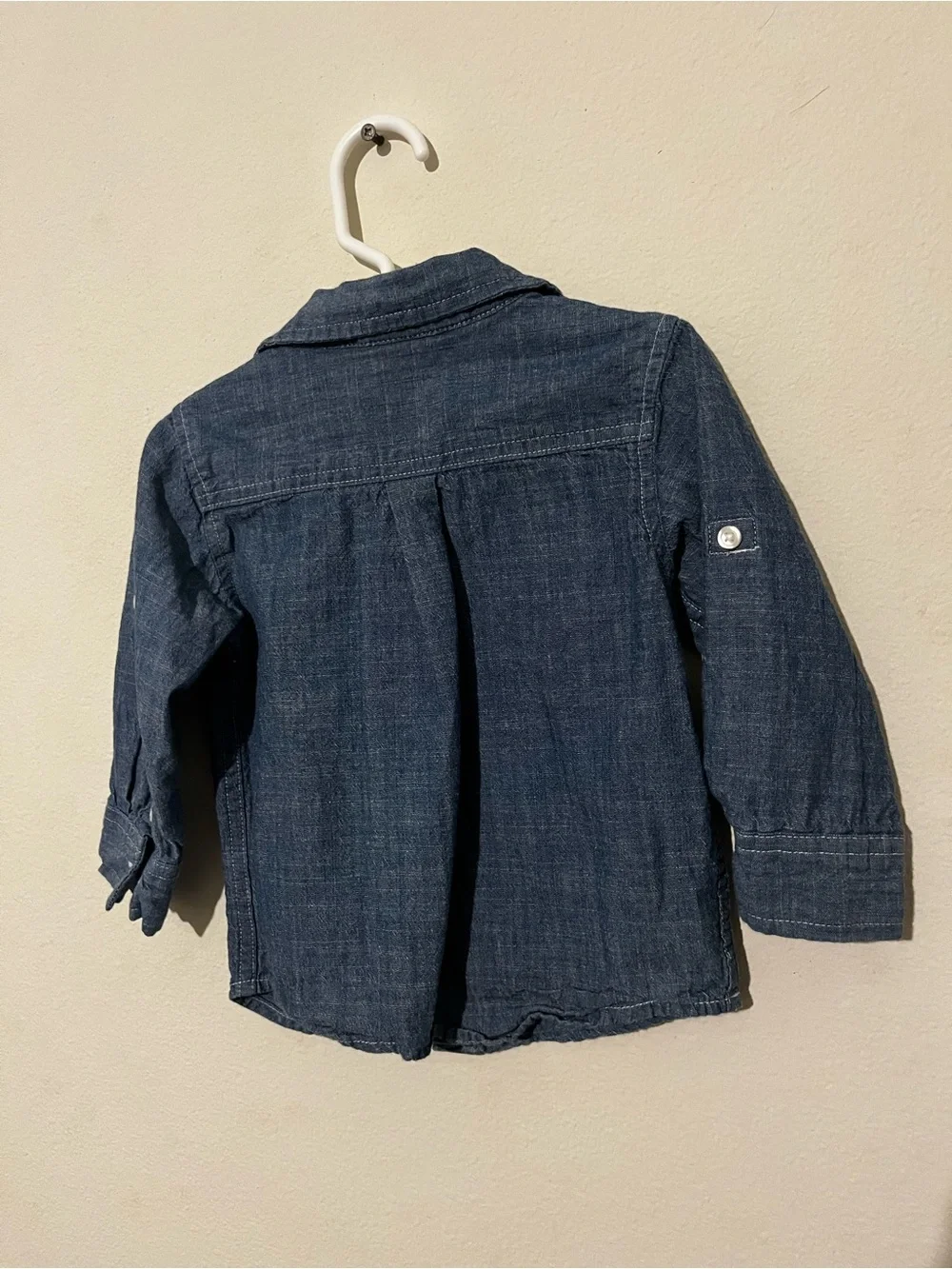 Gymboree 18-24 Months Dark Blue Denim Shirt with Button Front